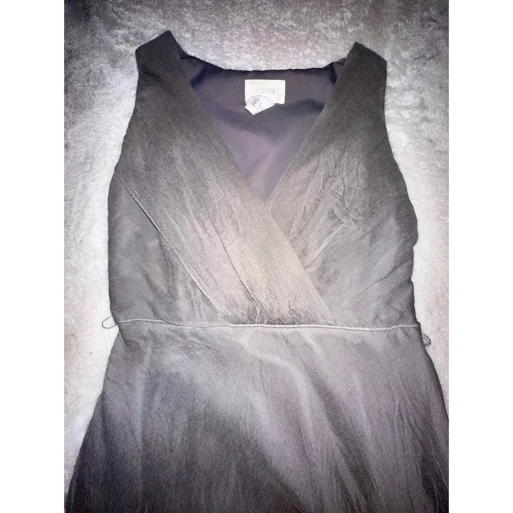 J.‎ Crew Gray Dress Sleeveless V-Neck Party Cocktail Casual Size 6